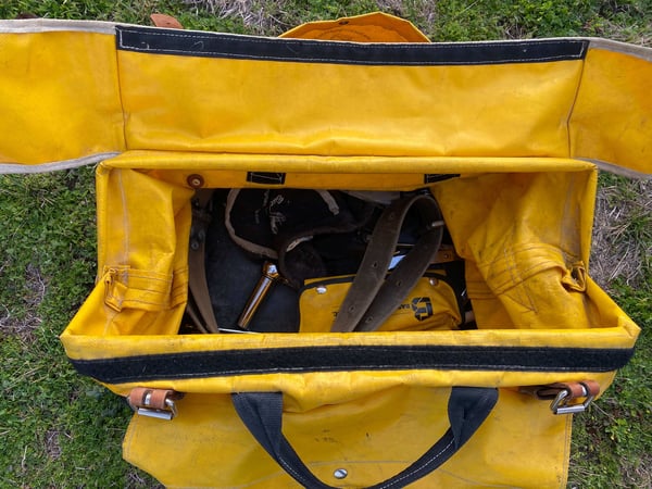 Inside Buckingham lineman drag bag